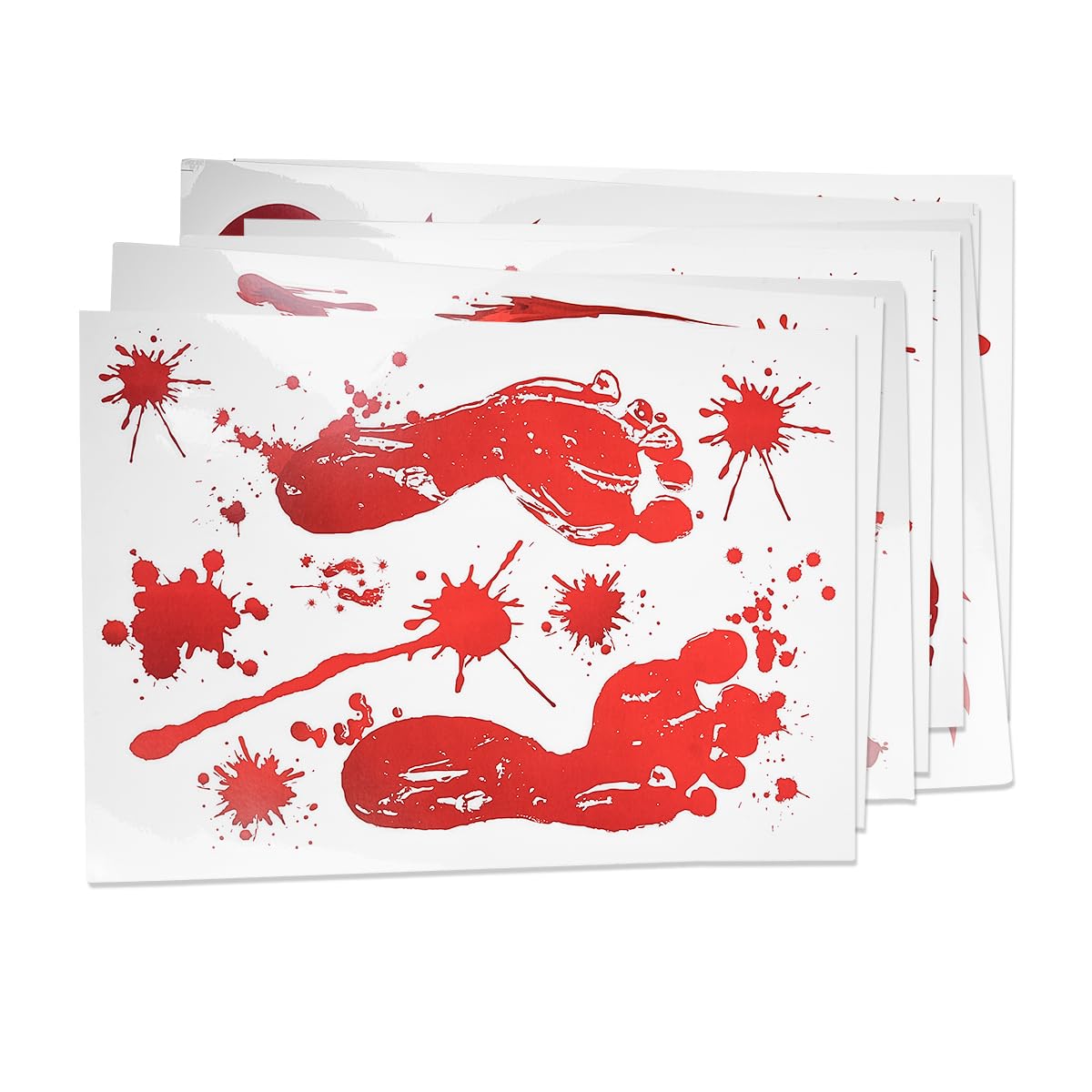 Empreintes de mains sanglantes pour vitres d'Halloween Sarini