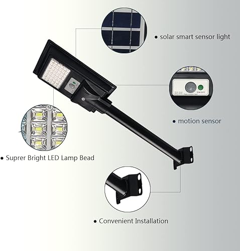 Miniatura 2 de Luces solares de 100 W para exteriores, luz de inundación de 6000 K del atardecer al amanecer, luces de estacionamiento impermeables IP65 con sensor
