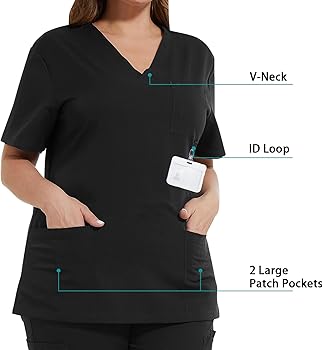 Amazon.com: Stretch Scrub Tops for Women Medical Nurse Scrub
