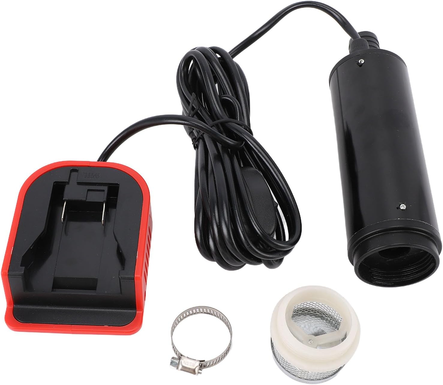 Eujgoov 500GPH Submersible, 16ft High Lift Cordless ABS Portable with Built in Sediment Filter, for Pool Garden Basement Drainage Irrigation