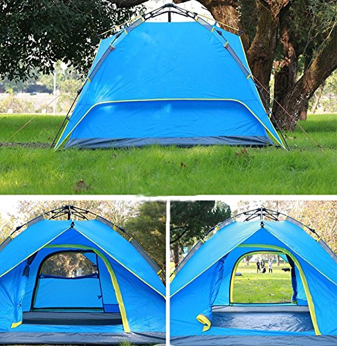 Carpa impermeable para camping 3-4 personas doble capa miniatura 1
