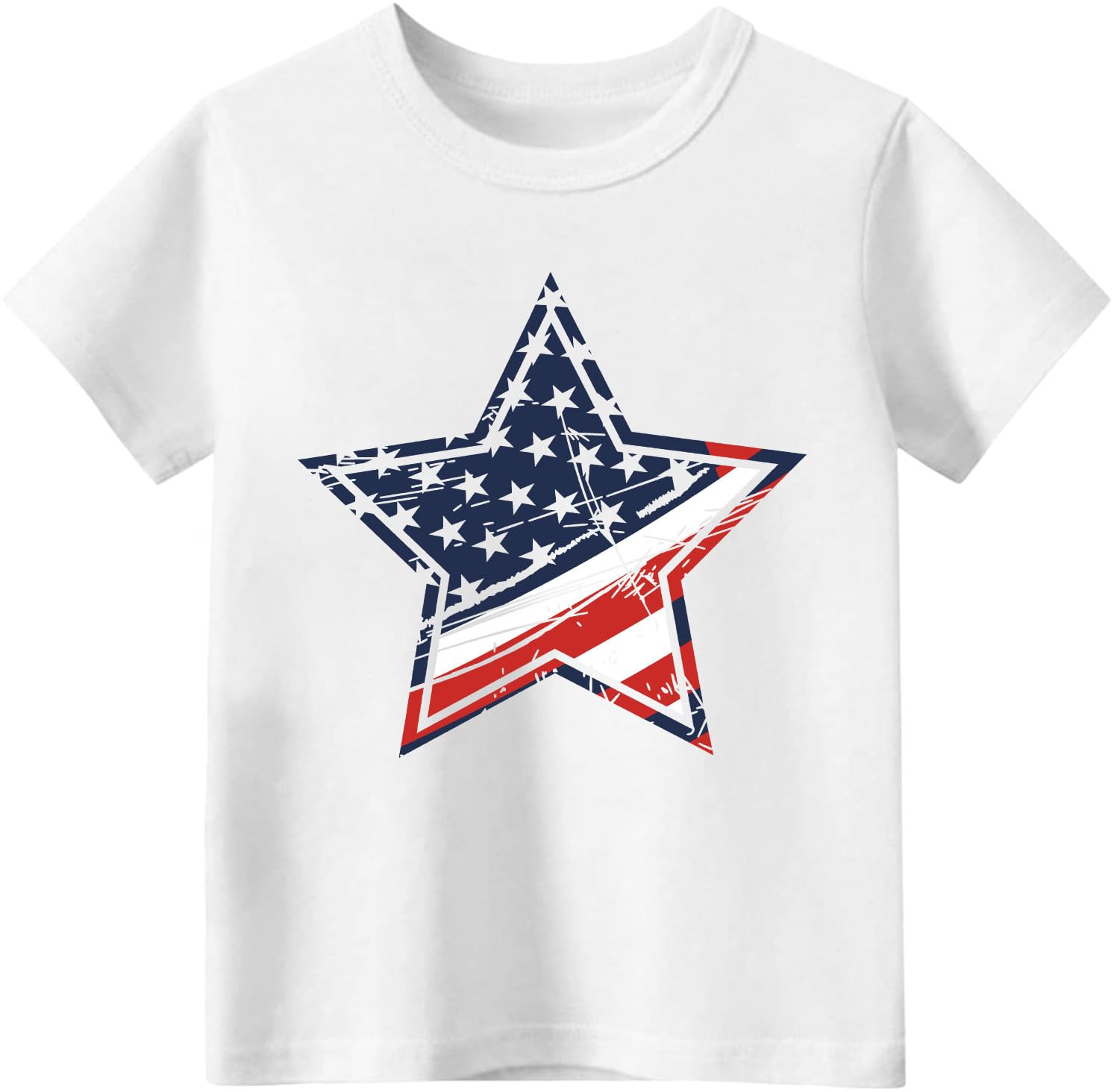 American Flag Shirt Toddler Boys Girls Patriotic T-Shirt USA Flag Graphic Tshirts 4th of July Tee Tops