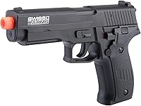 Vista 1 de Evike Airsoft - Swiss Arms Licencia Full Auto Select Fire 226 AEP Airsoft Paquete de pistola (Color: Negro)