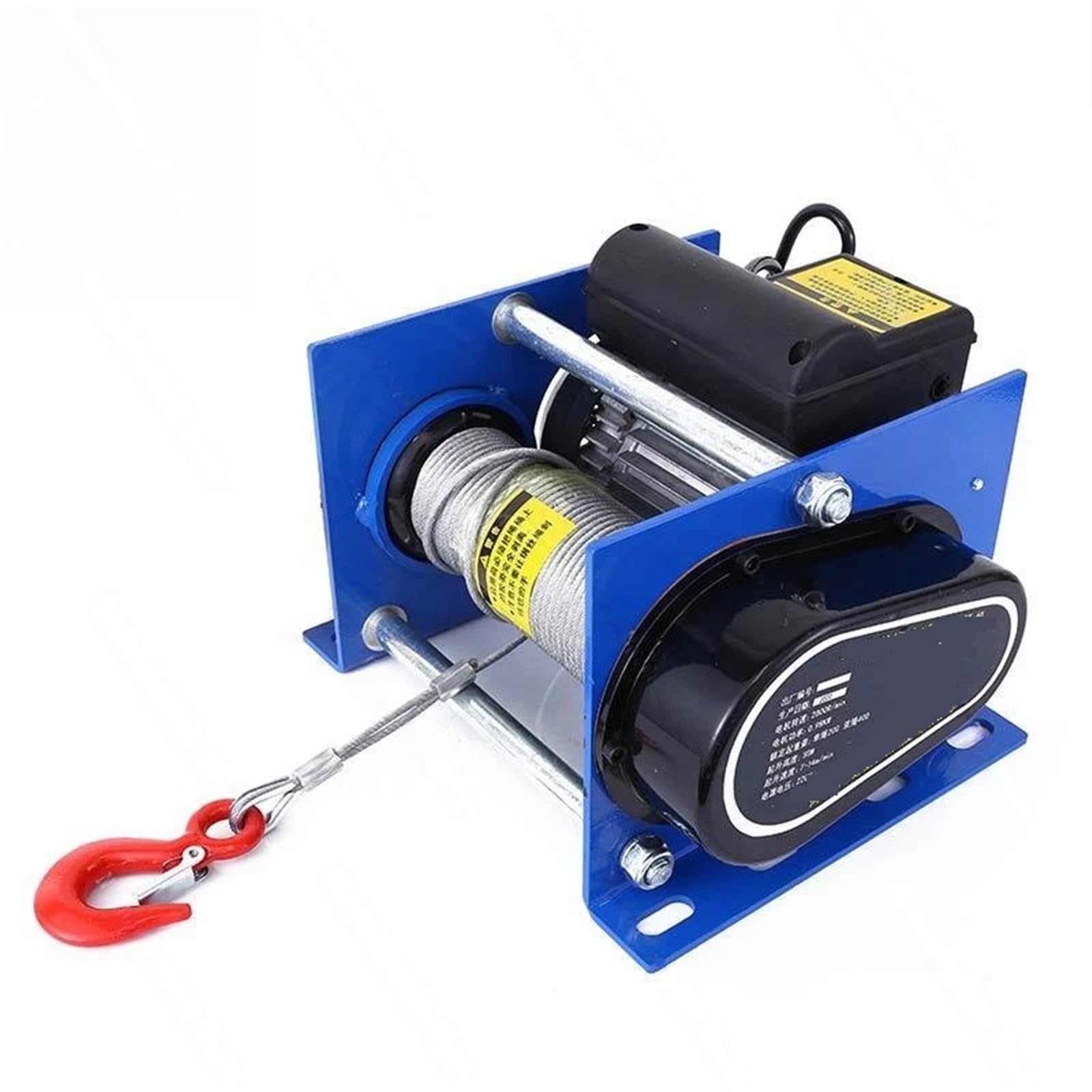 Argano elettrico Paranco elettrico da 200-1000 kg, argano a sollevamento rapido con motore 220/380, cavo industriale resistente(300 600kg)
