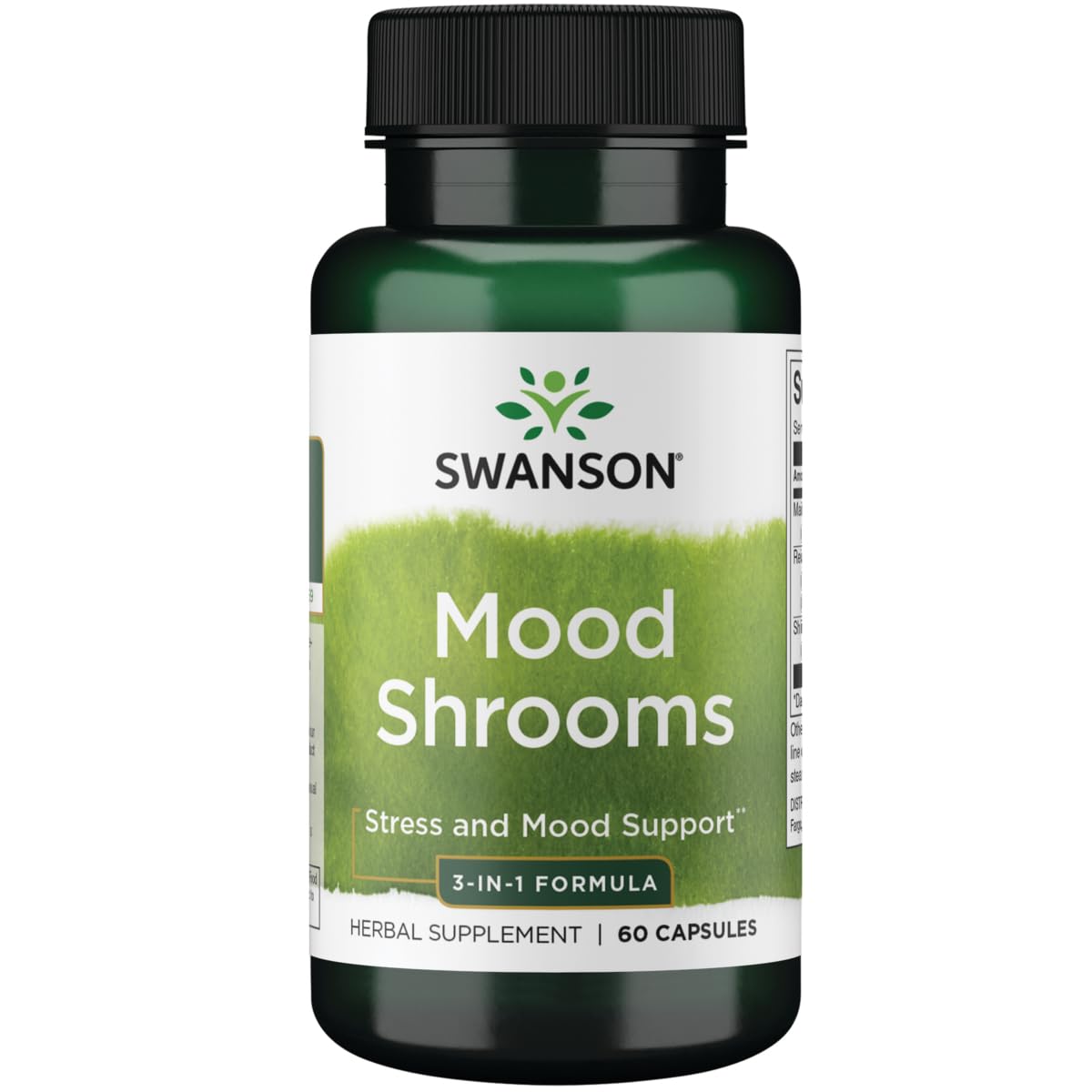 Swanson Shrooms 3-in-1 Formula, Mood and Immune Support, 60 Capsules