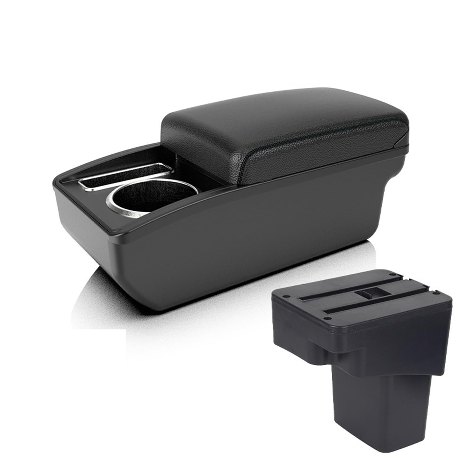 Dla Hyundai Accent RB Solaris Verna podłokietnik ze schowkiem z portem USB środkowy schowek na deskę rozdzielczą 2011-2016 akcesoria samochodowe(A2 Black line NO USB)