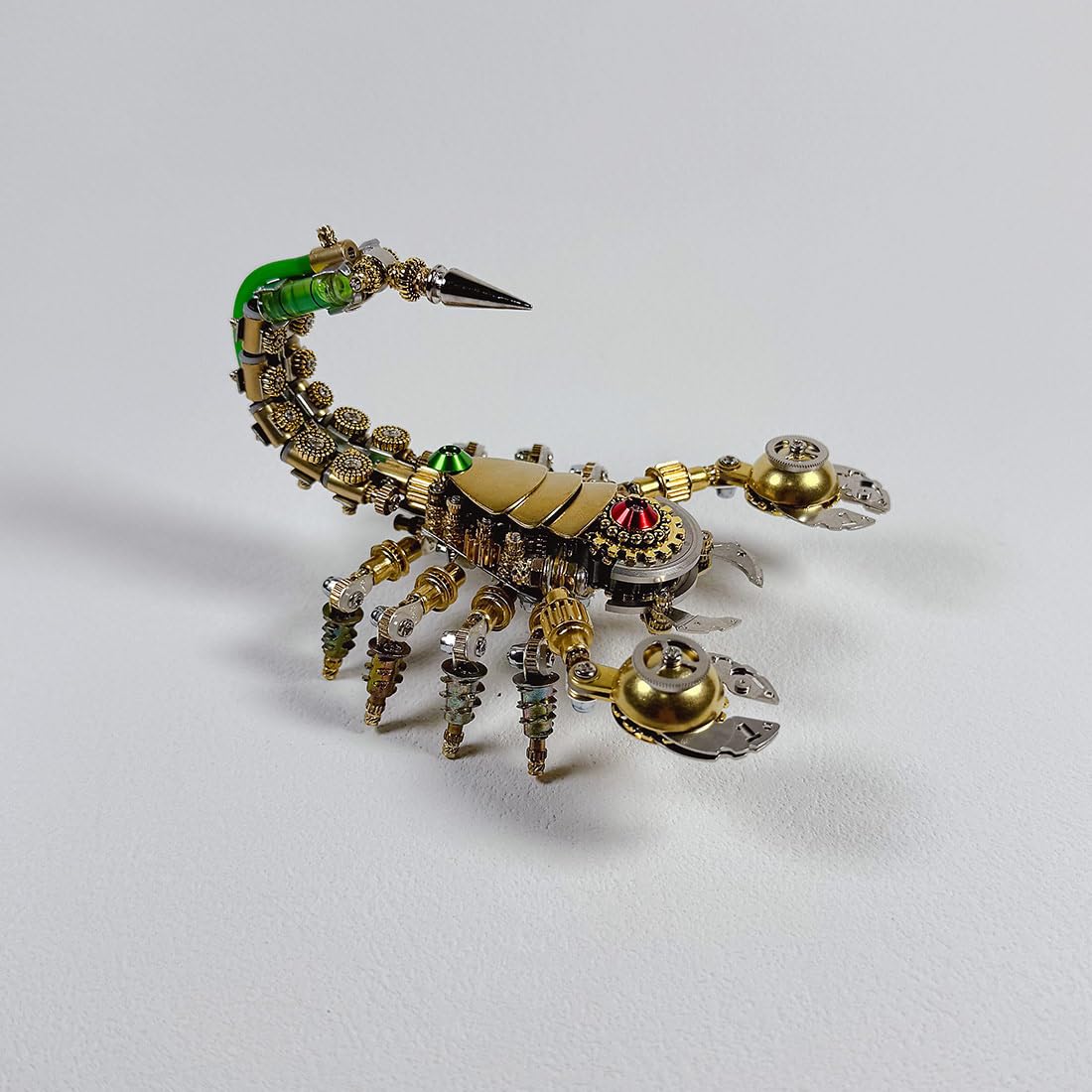 3D-Steampunk-Metallmodellbausatz „Mechanischer Kriegsskorpion“, kreatives, trendiges Display (450 Teile+)