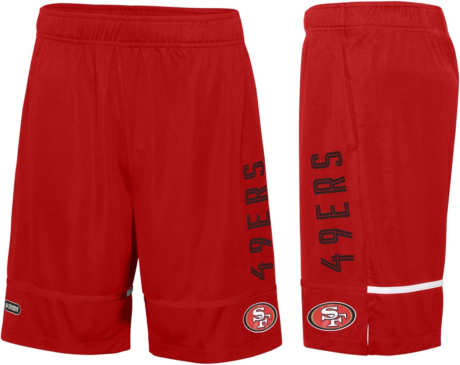 Outerstuff NFL Men's Rusher Performance Lightweight Shorts with Team Name and Logo - Image 2
