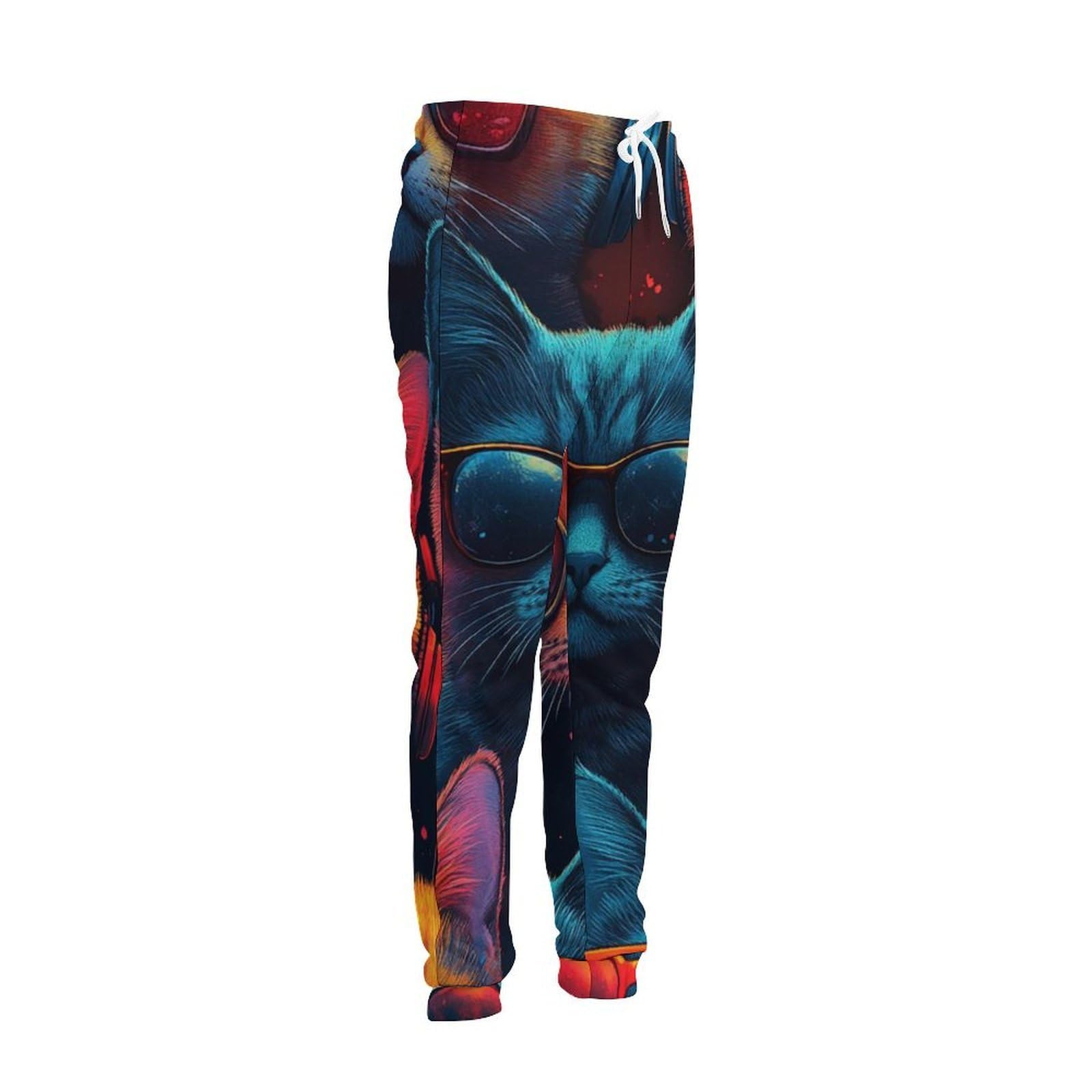 Felpa con cappuccio da uomo con stampa viola 3D Set Casual Pullover tuta
