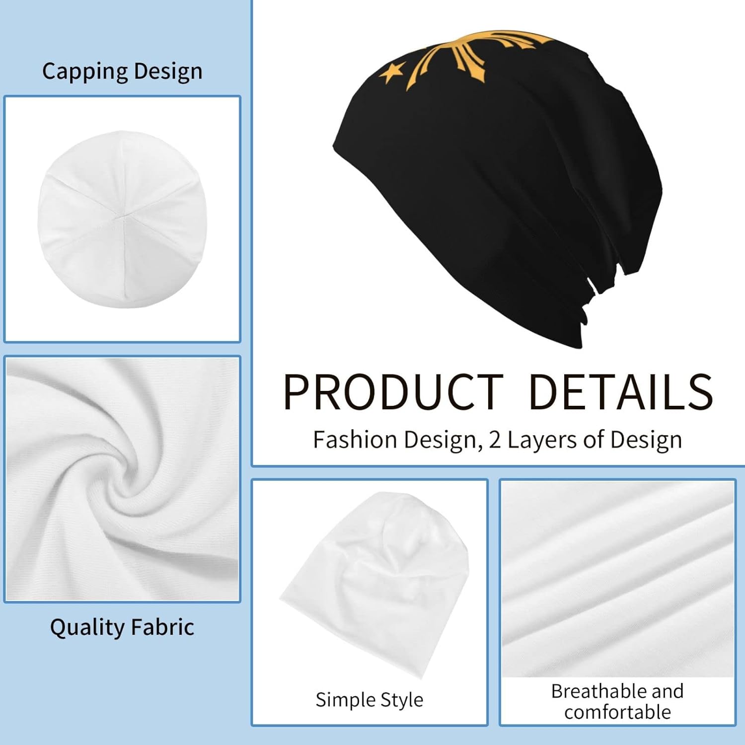 Tribal Philippines Filipino Sun and Stars Flag Adult Knitted Hat Beanie Winter Warm Skull Hat - Men Women - Image 5