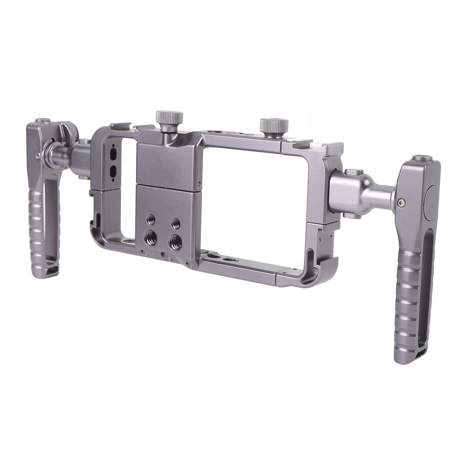 Generic Kit de Plataforma de Vídeo para Teléfono, Jaula de Teléfono de Aluminio Ligera y Portátil, Estabilizador de Doble para Fotografía Inalámbrica para Creadores de Contenido