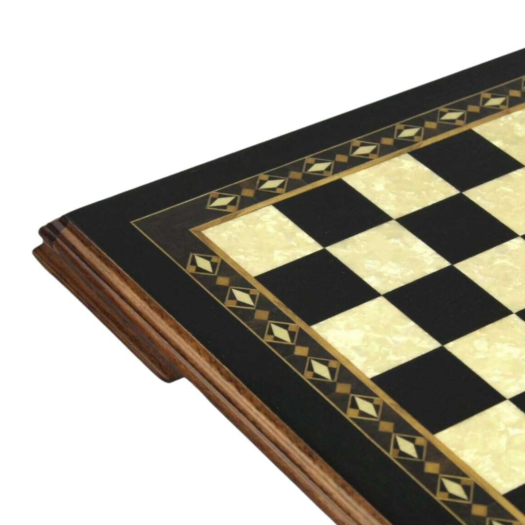 Set di scacchi in legno da 50,8 cm con pezzi di cavaliere francese Staunton ebanizzato ponderato -9,5 cm
