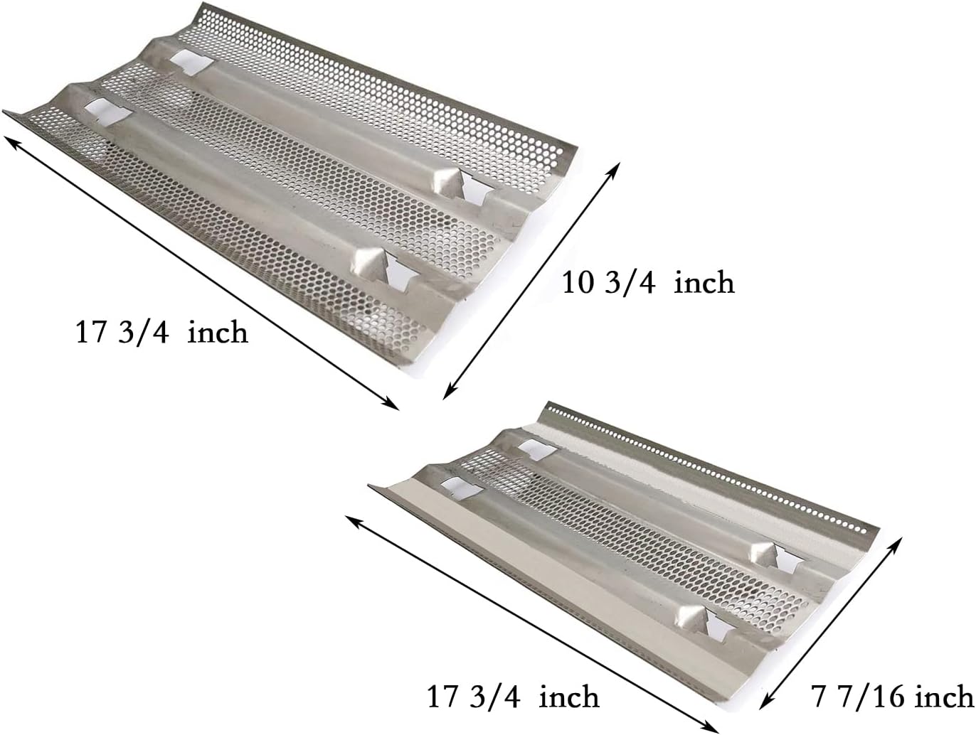 SN3531 (2-Pack) SN3551 (1-Pack) 16GA Stainless Steel Heat Plate for Fire Magic 15-S1S1N-A, 15-S2S1N-A, 25-S1S1N-62, 25-S1S1N-71, 25-S2S1N-62, 25-S2S1N-71