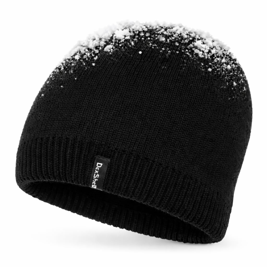 Classic Waterproof Windproof Membrane Lining Cold Weather Beanie Solo, Acrylic Outer Fleece Liner for Men and Women