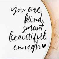 Vista 1 de 2 calcomanías de vinilo de autoafirmaciones de espejo, You Are Kind Enough, calcomanía de espejo de baño, calcomanía de afirmación, calcomanía
