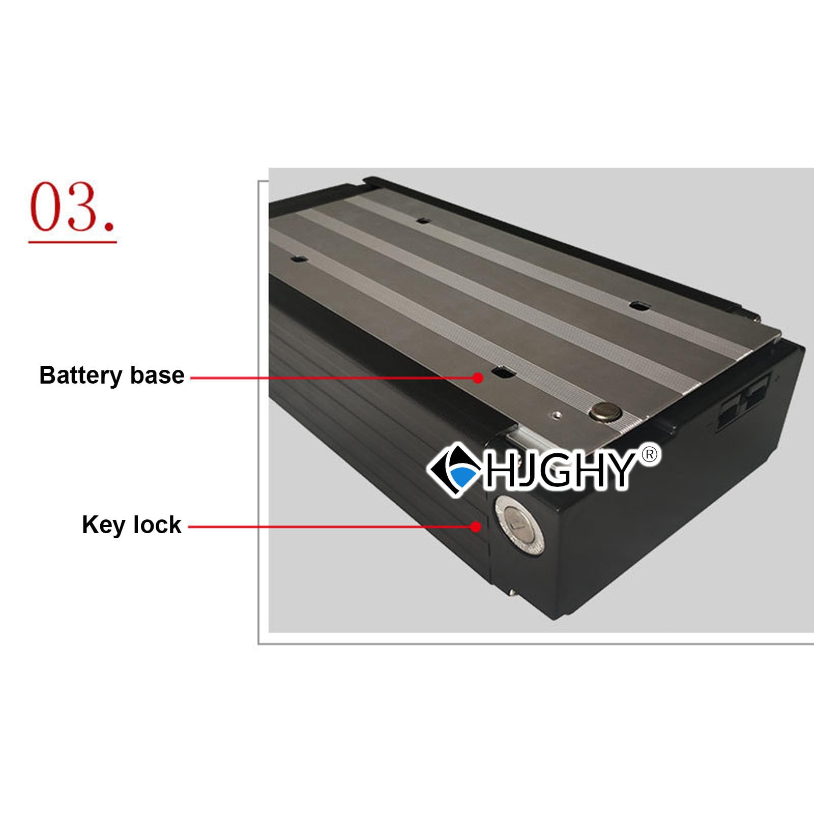 Batterie Lithium pour Porte-Bagages arrière 36 V/48 V