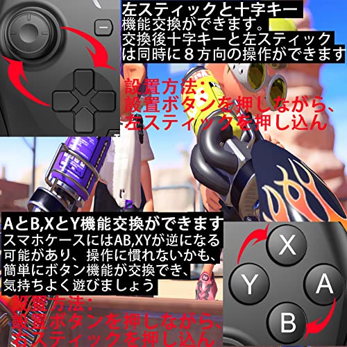 FONLAM Switch対応 コントローラー PC/Android/iOSも全対応 背面ボタン マクロ対応 ゲームパッド Switch2/OLED/Liteも対応 ゲームコン Bluetooth接続 手動/自動連射 振動/連射スピード調整 スリープ復帰 レイアウト切替(ブラック)