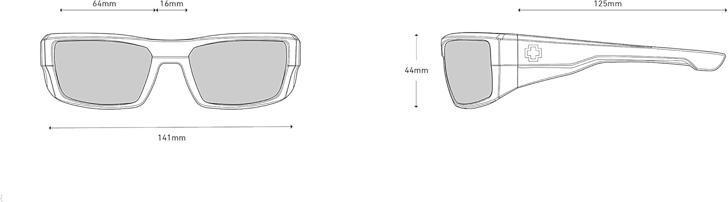 Spy Optic Dirk Sunglasses - Balck/Hawaii - Happy Gray Green Polar - Image 6