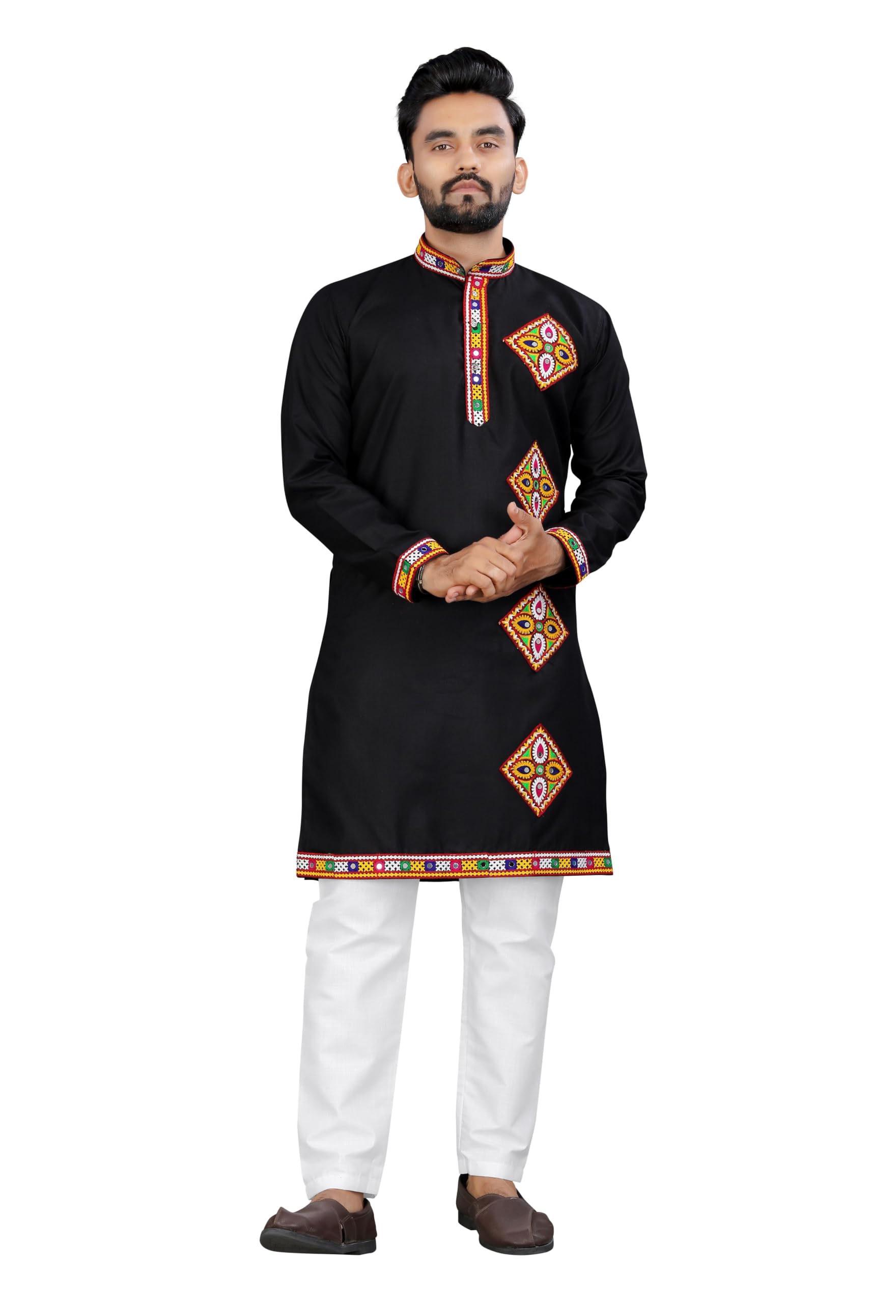 trustous Men's Ethnic Charm Kurta Pyjama Set | Navratri Festivities-picture-36