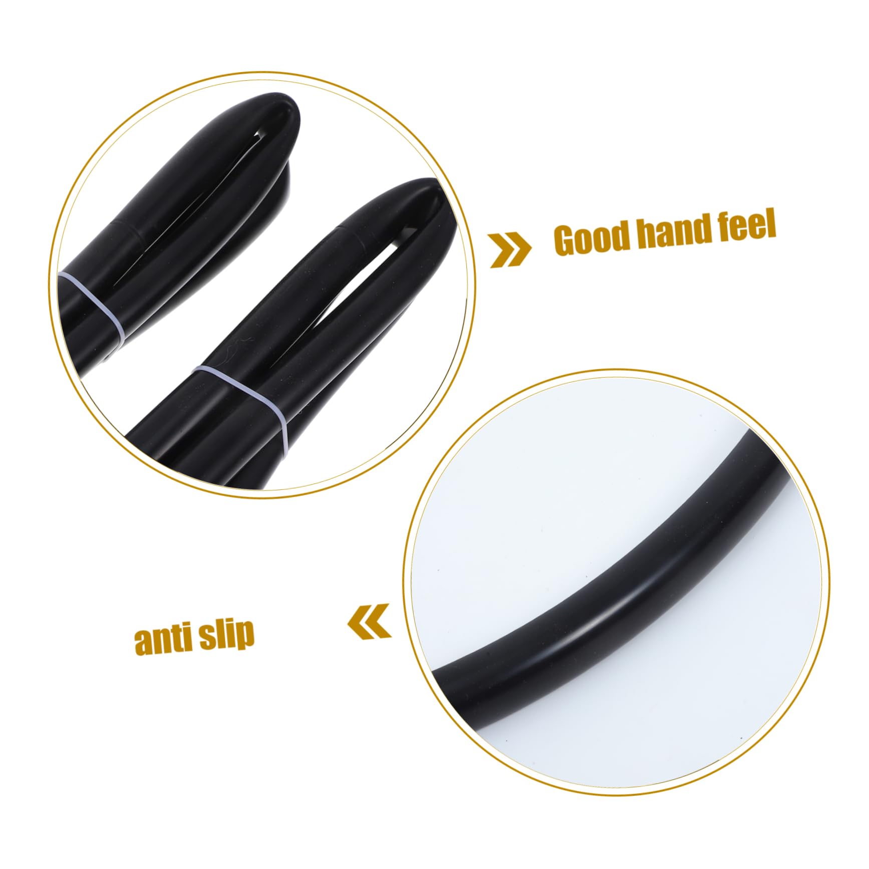 Cubierta Antideslizante de Silicona para Aro de Silla de Ruedas | Negro, Goma Flexible y Resistente al Desgaste, Mejora el Control Agarre, para Adultos
