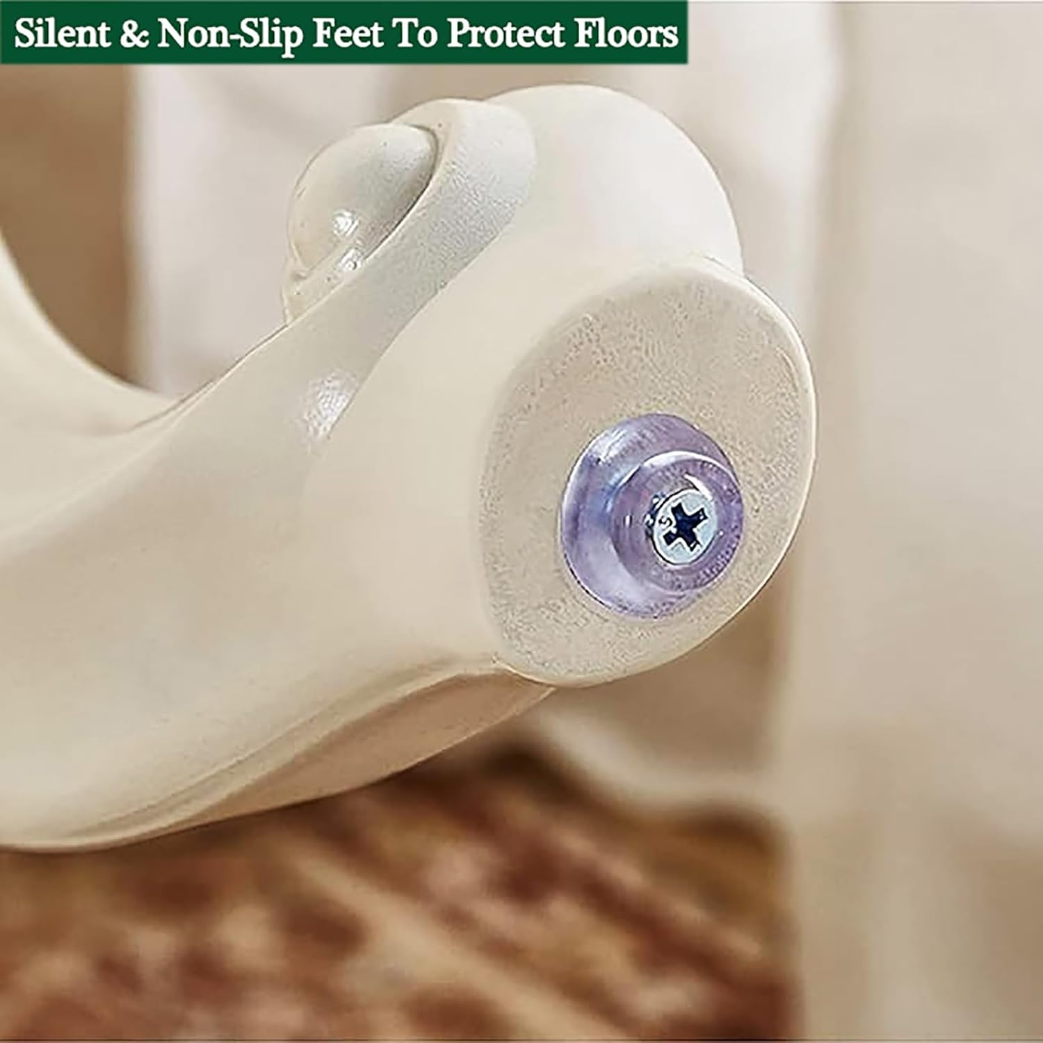 Vanity Stool for Makeup, Vintage Round Accent Stool, Cute Bathroom Bench Seat, Elegant Vanity Chair for Makeup and Beauty, 17 Inch Height