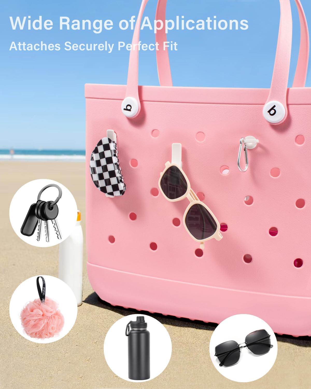 4 Pack Clear Toiletry Bags, Portable Travel Makeup Pouch with Zipper, TSA Approved Organizer, Clear Pouch Bags Compatible With Bogg Bag Divider Accessories (Clear White) - Image 9