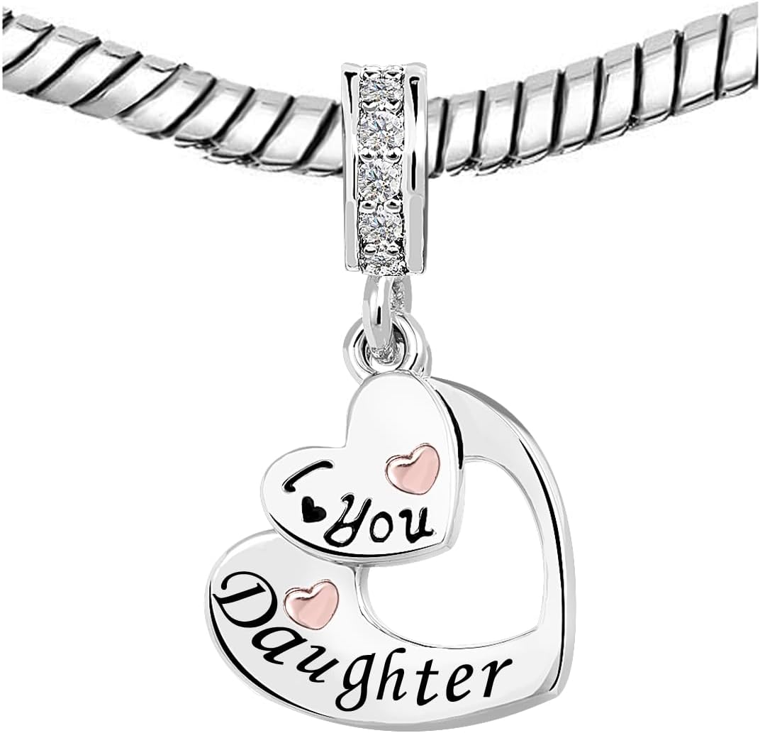 KunBead I Love You Heart Dangle Charms Compatible Barbados Ubuy