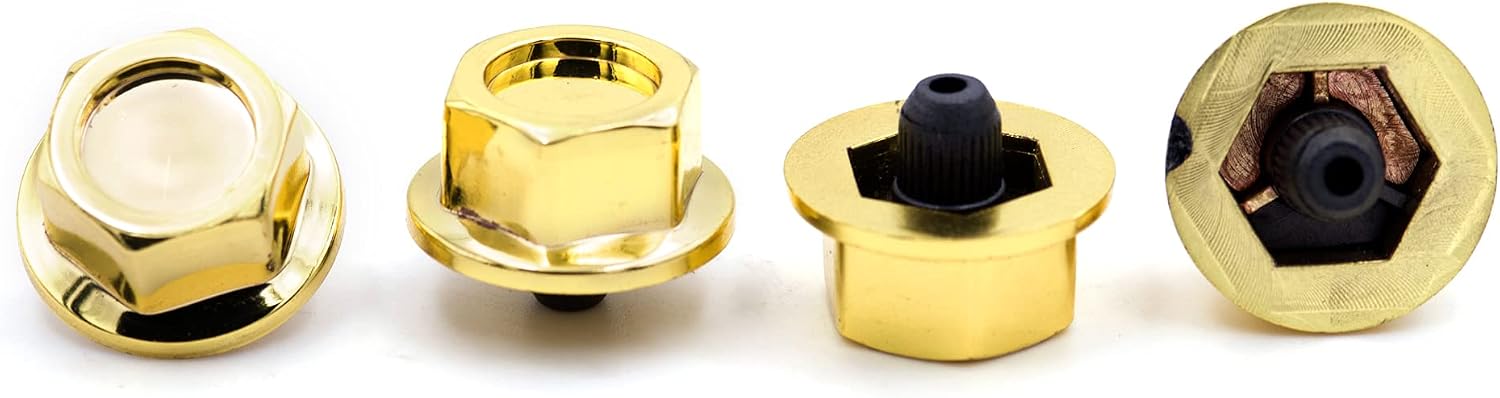 RTrhinotuning 50 for 6.5mm/0.26in Holes Wheel Rim Lip Rivets Nuts Plastic Rivets for Cars Decoration