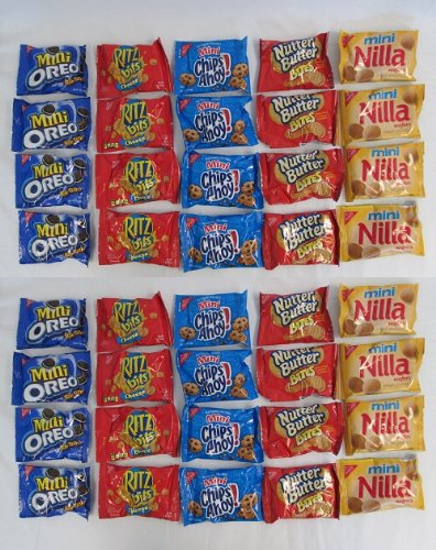 Nabisco Classic MIX Variety Pack Cookies: 40 Packs - Bbh14