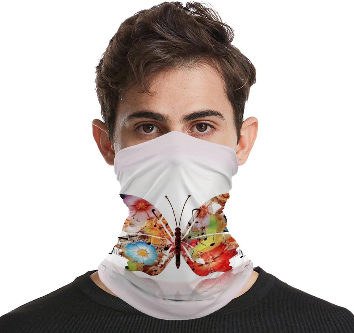 Music Butterfly UV Protection Face Mask, Cooling Headscarf image 4