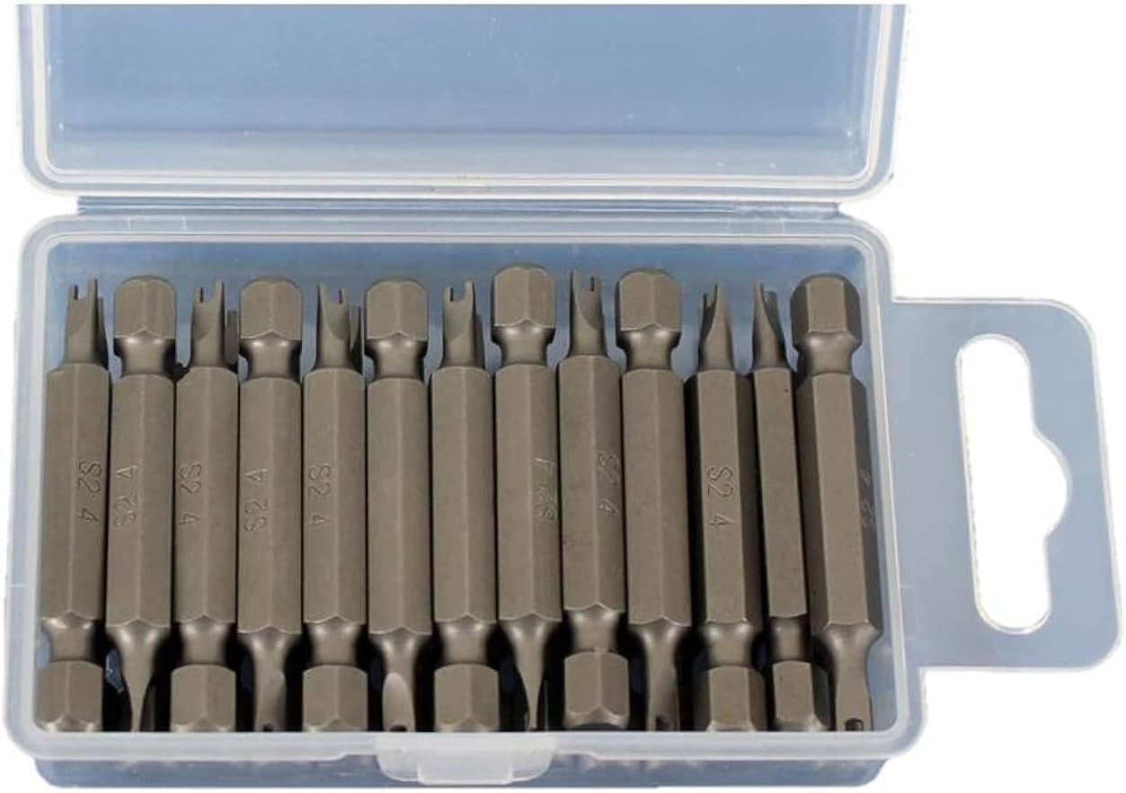 TMAX 25 pc Spanner #10 Screwdriver Impact Ready 2 Inch Length Insert Bits Hex Shank with Quick Release Slot