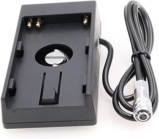 ZBLZGP Battery Power Supply Mount Plate Adapter for Sony BP-U30/U60/U90/BP-U for Blackmagic Cinema Pocket Camera BMPCC 4K(Straight Cable)