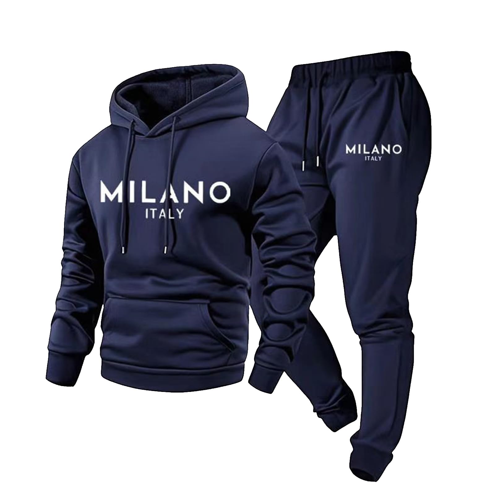 Track Suits Mens Sweatsuits 2 Piece Set Hoodie and Sweatpants Jogging Suits for Men Casua…