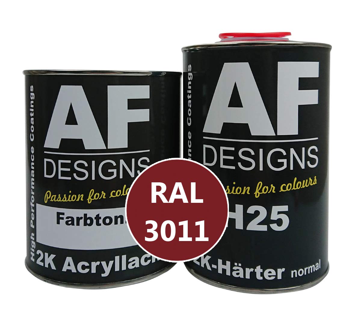 Alex Flittner Designs RAL 3011 - Set di vernice acrilica per auto, 2 K, 1,5 3, 4,5 e 7 litri, colore: Marrone