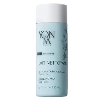 Yonka Lait Nettoyant Gentle Milk Cleanser, Travel Size 2.53 fl oz | Makeup Remover, Plant-Based Ingredients, Moisturizes and Balances Skin pH, All Skin Types, Paraben Free