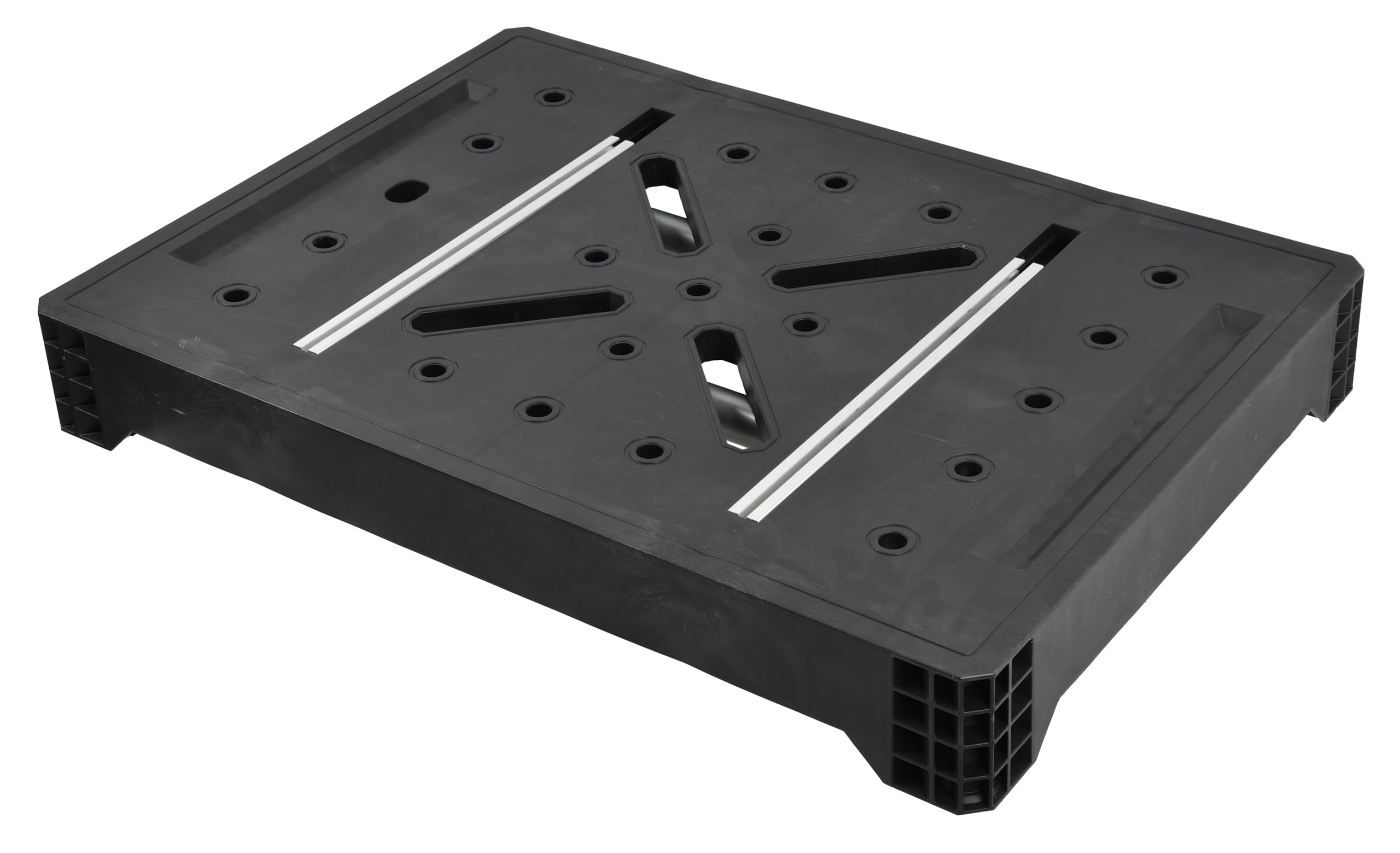 Werkbank, PP und Stahl, 84 x 60 x 81,5 cm, 10 kg, Tragkraft 454 kg pro Fach