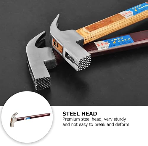 Miniatura 8 de TEHAUX Martillo de garra Herramientas para el hogar Martillo absorbente Martillo Herramientas de estilete Martillos de Carpinteria Herramientas de