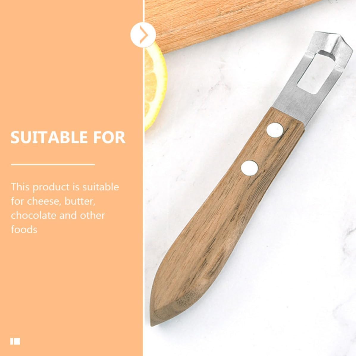 3pcs Stainless Steel Grater Wear Resistant with Wood Handle