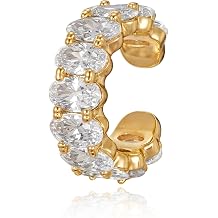 MTMY Ear Cuffs Non Piercing for Women 14K Gold Plated Ear Cuff Earrings Colorful Cubic Zirconia Paved Trendy Cartilage Earring Jewelry | Single
