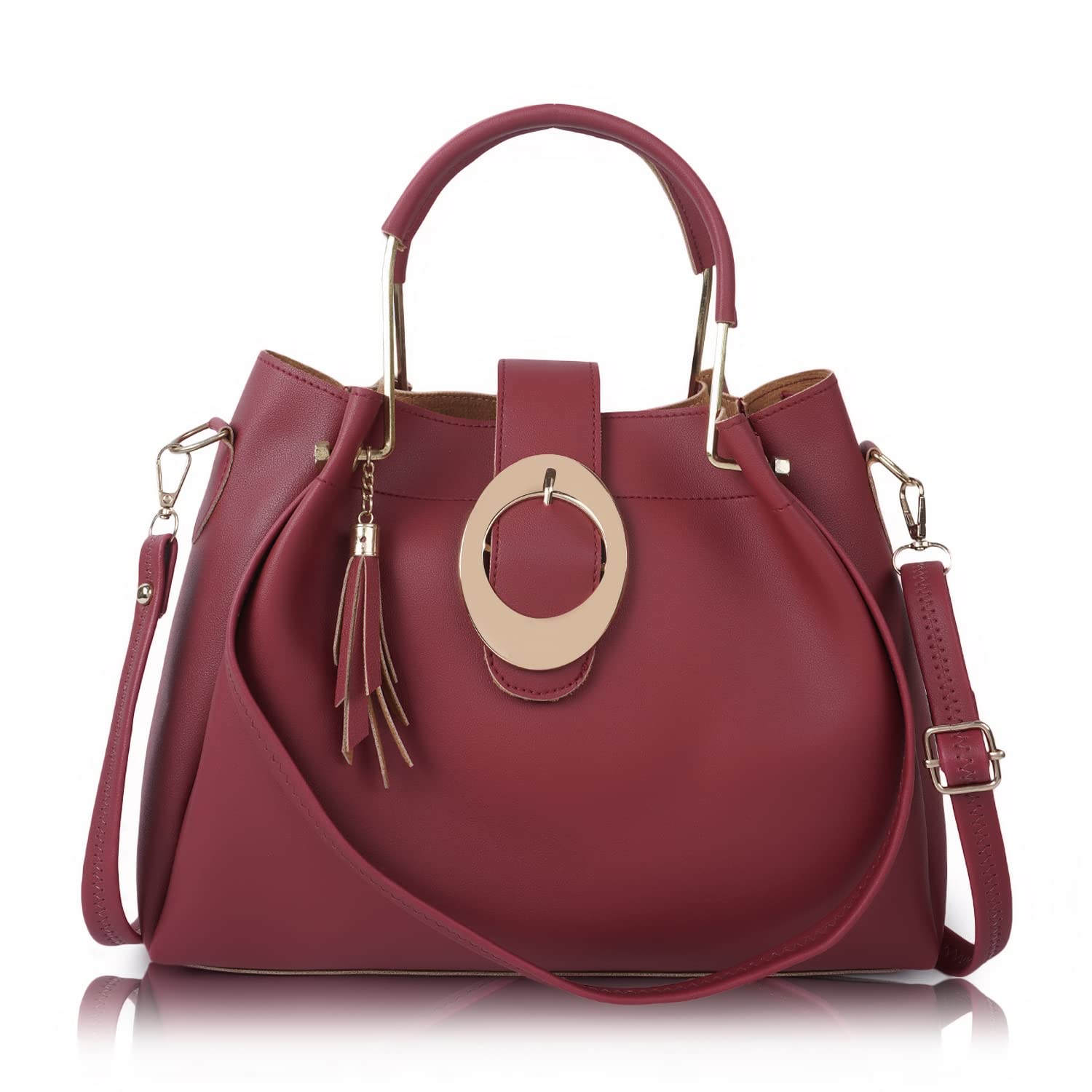 Envias Leatherette Handbags For Womens Ladies (D-28-Maroon) (B0C2PXGJT2) Amazon Price History, Amazon Price Tracker