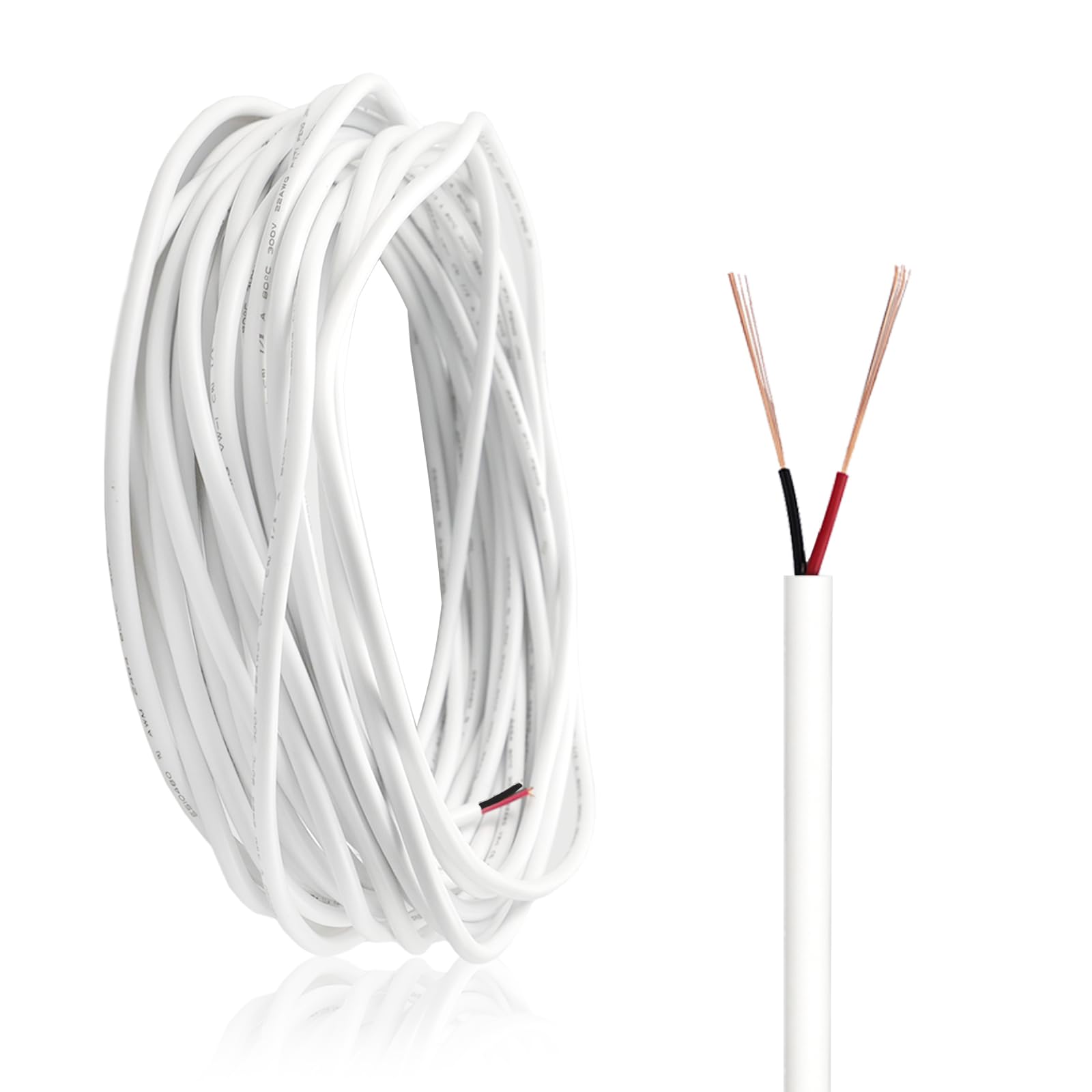 Sponsored Ad – 10M 2 Core Electrical Wire, 22AWG White Flexible PVC Electric Cable, Diameter 3.5mm, Twin Cable, for Low Power Household Appliances