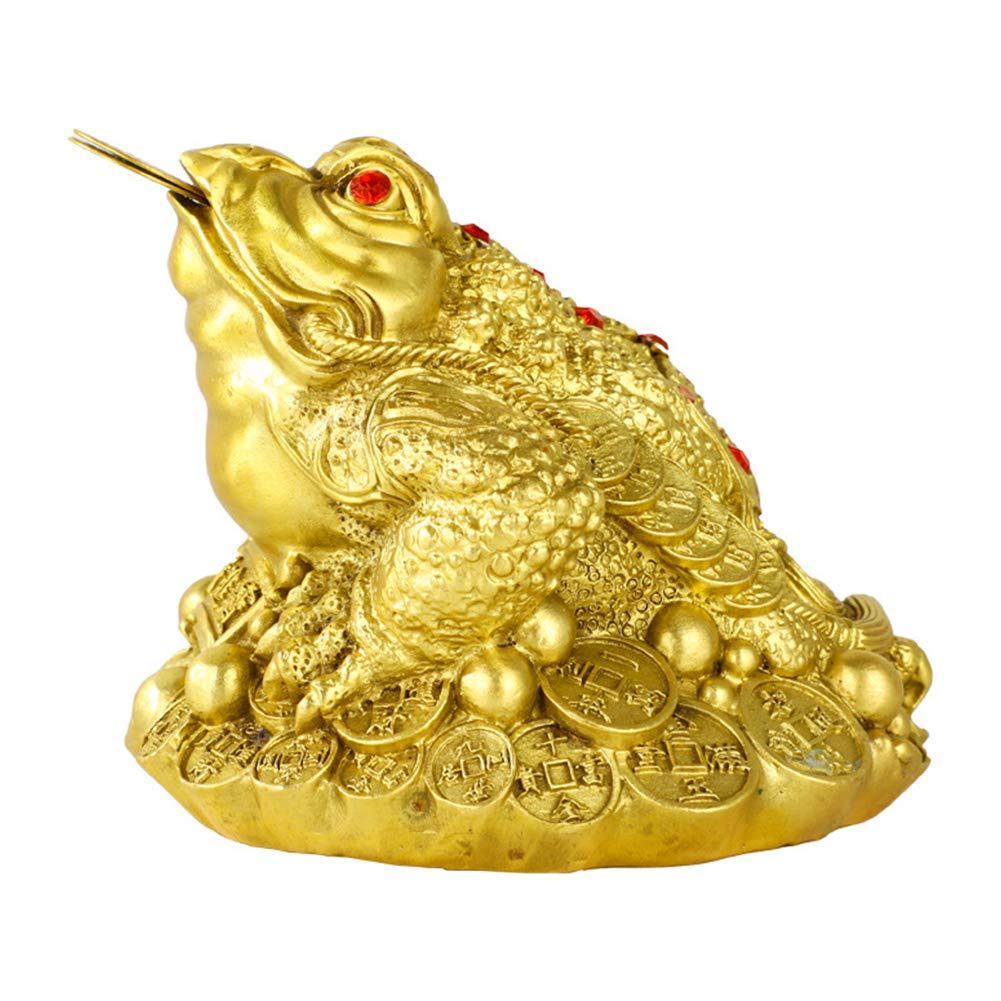 11cm ゴールドヒキガエル 彫刻 木彫り 中国神話 動物像家の装飾 11cm ゴールドヒキガエル 彫刻 木彫り 中国神話 動物像家の装飾