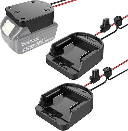 Power Wheel Adapter with Fuse & Switch, Secure Battery