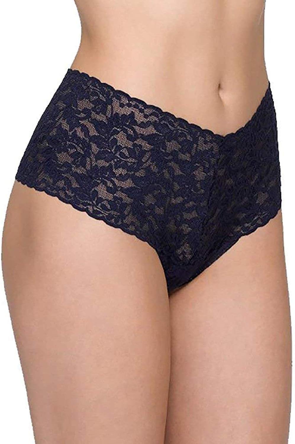 Women's Retro Thong,One Size(fits 0-12),Navy