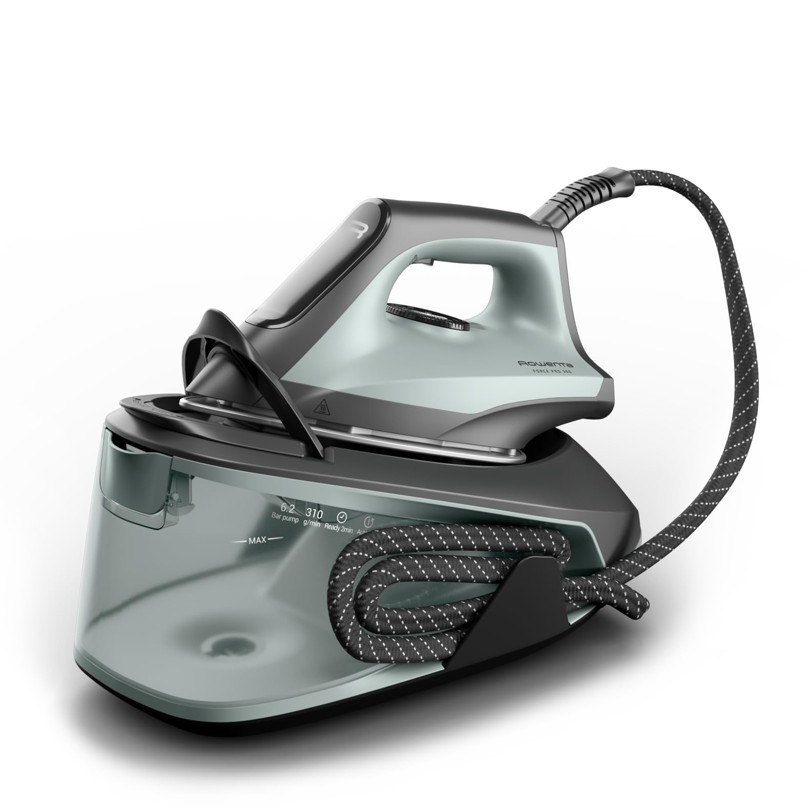Rowenta Force Pro 300 Ferro con Generatore di Vapore, Stiratura Rapida ed Efficiente, 2400W, Erogazione di Vapore a 110 g/min, 6.2 bar, VR5430F0