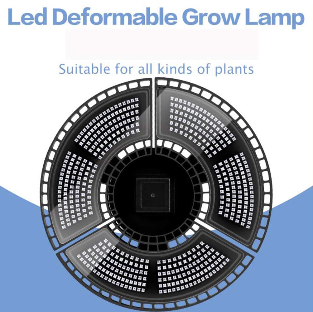 Cubierta E27 LED 400W Crece la luz, Panel Full Spectrum Phyto lámpara para Obtener Plantas Calientes Blanca LED Crece la Tienda