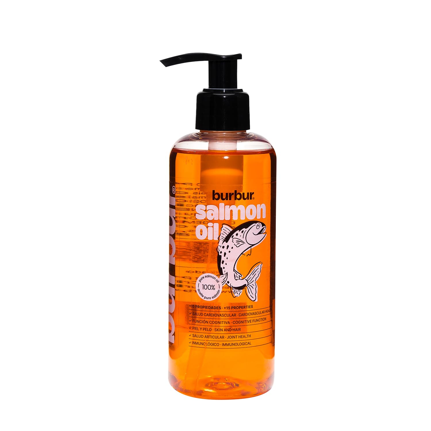 Aceite de salmón BURBUR 250ml para mejorar la movilidad articular