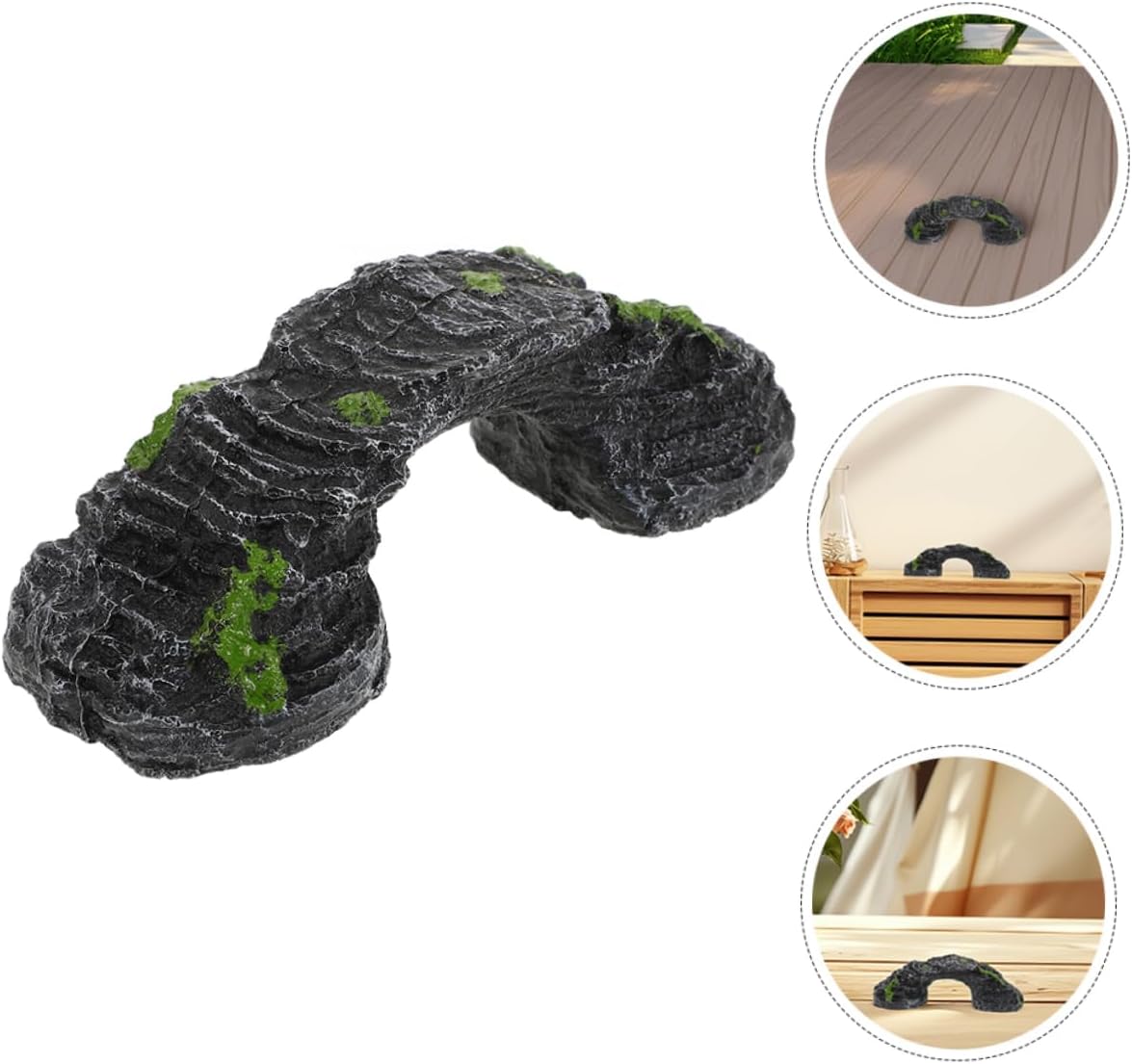 Turtle Basking Ramp and Climbing Platform for Reptiles Natural Look Turtle Habitat Hideaway Cave for Aquariums and Terrariums Sturdy Resin Construction