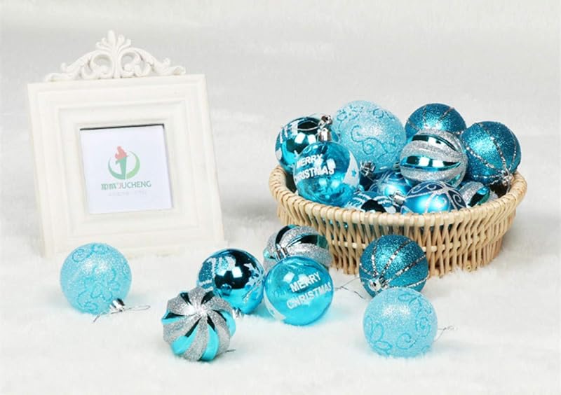Zinsale 6 cm Karácsonyi Gömb 24 db Törésálló Műanyag Díszítés