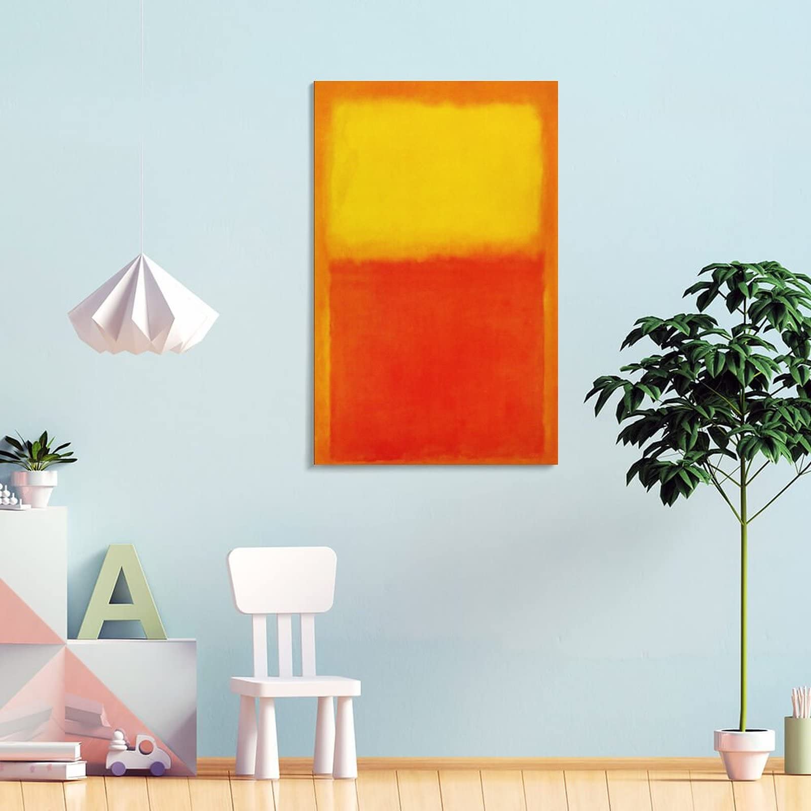 Amazon.co.jp: Mark Rothkoマーク・ロスコ画家の作品「オレンジ、黄
